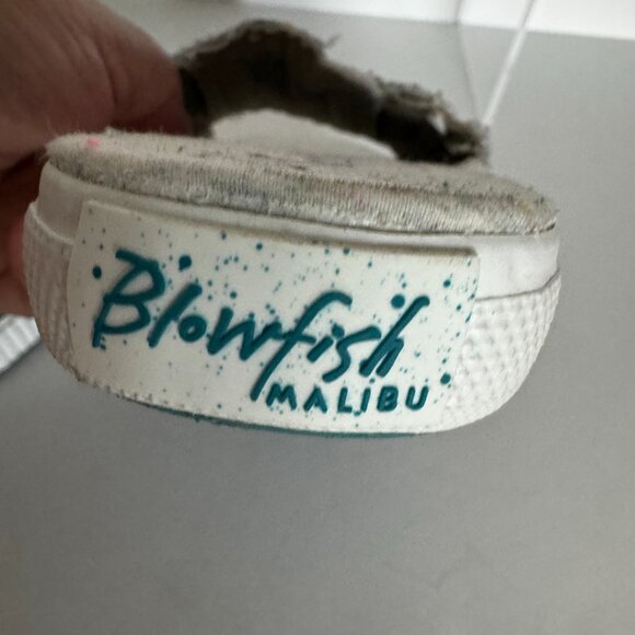 Blowfish Malibu Superfoam Soak Camo Canvas Green Tan Size 7.5 Slides Slip-on - Picture 6 of 9